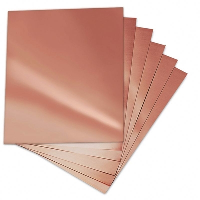 Width 1500mm Copper Plate Sheet Gold Color ASTM DIN EN Standard